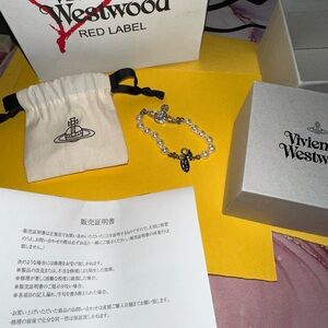 Vivienne Westwood Gold and Pearl Bracelet